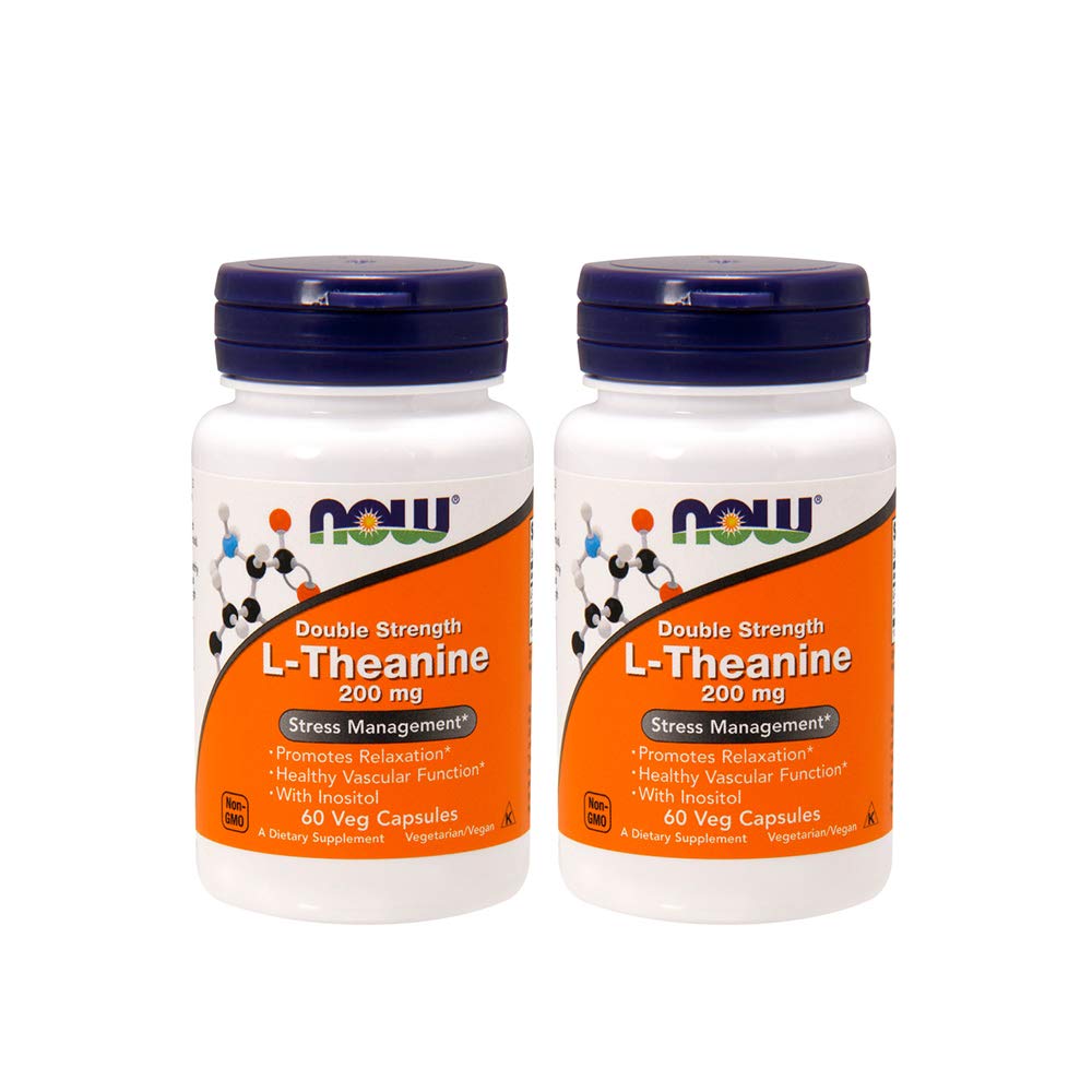 AGORA Alimentos L-Theanina 200 mg, 60 Cápsula vegetal (2 embalagem)