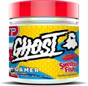 GHOST Gamer: Energia e Focus Suporte Fórmula - 40 Servings, Peixe Sueco - Nootropics & Cafeína Natural para Atenção, Precisão & Tempo de Reação - Vegan, Sem glúten