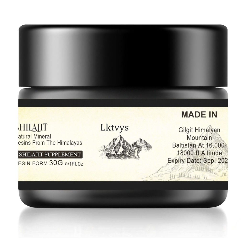 Shilajit Himalayan Organic, Shilajit Supplement, Shilajit Resin Enriquecido com mais de 85 micronutrientes essenciais, impulsiona energia e vitalidade imune, Shilajit puro para homens e mulheres