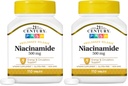 Comprimidos de libertação prolongada de 500 mg de niacinamida do século XXI, 110-Count (Pack de 2)