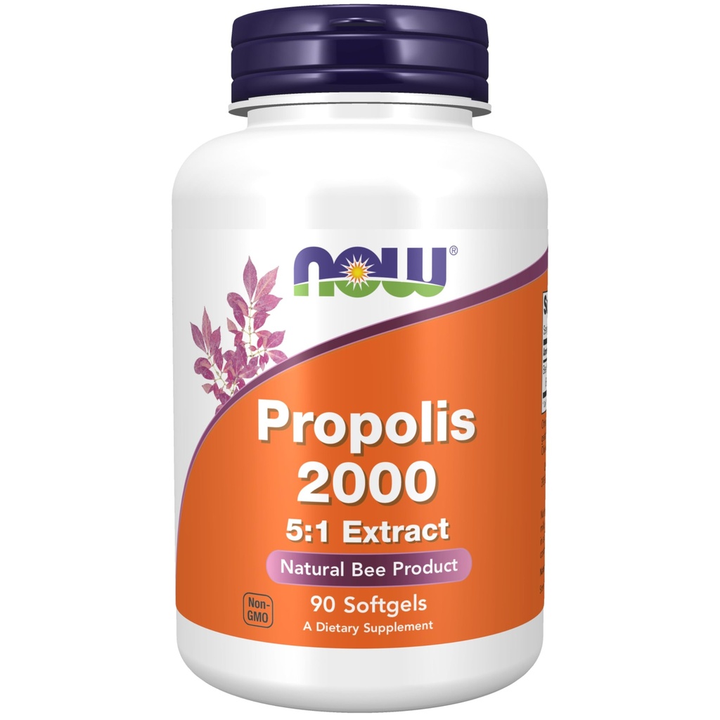 Now Supplements, Propolis 2.000 (Bee Própolis), 5:1 Extract, Natural Bee Product, 90 Softgels