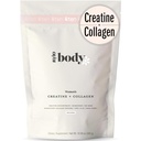 Novo - Creatina + Colágeno para Mulheres – Suporta Crescimento e Desenvolvimento Músculo Leano, Ganho de Booty, Energia e Recuperação – 5g Creatina Monohidrato Mais 5000mg Colágeno Peptídeos Combo – Sem sabor, 30 Servings
