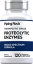 Piping Rock Proteolytic Enzimes Suplemento 120 Cápsulas Complexo de Espectro Amplo