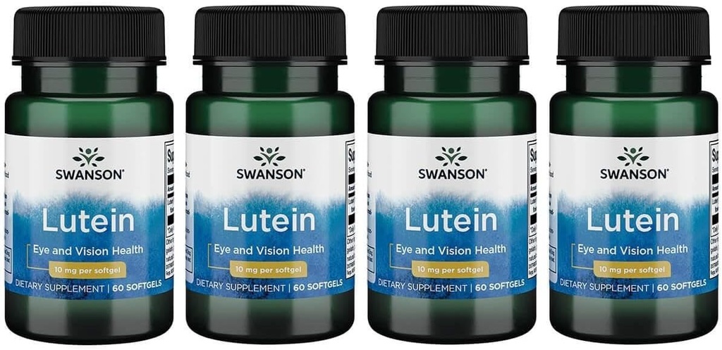 Swanson Lutein 10 Milligrams 60 Sgels (4 Embalagem)