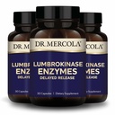 Dr. Mercola Lumbrokinase Enzimas - Fórmula de liberação tardia - Suplemento dietético para suporte cardiovascular e energético - Não-GMO, Gluten-Free & Soy-Free - 30 Cápsulas (30 Servings), 3 Pack