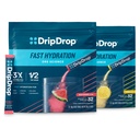 DripDrop Hydration - Pacotes de pó de eletrólitos - Melancia e pacote de limão - 64 Contagem