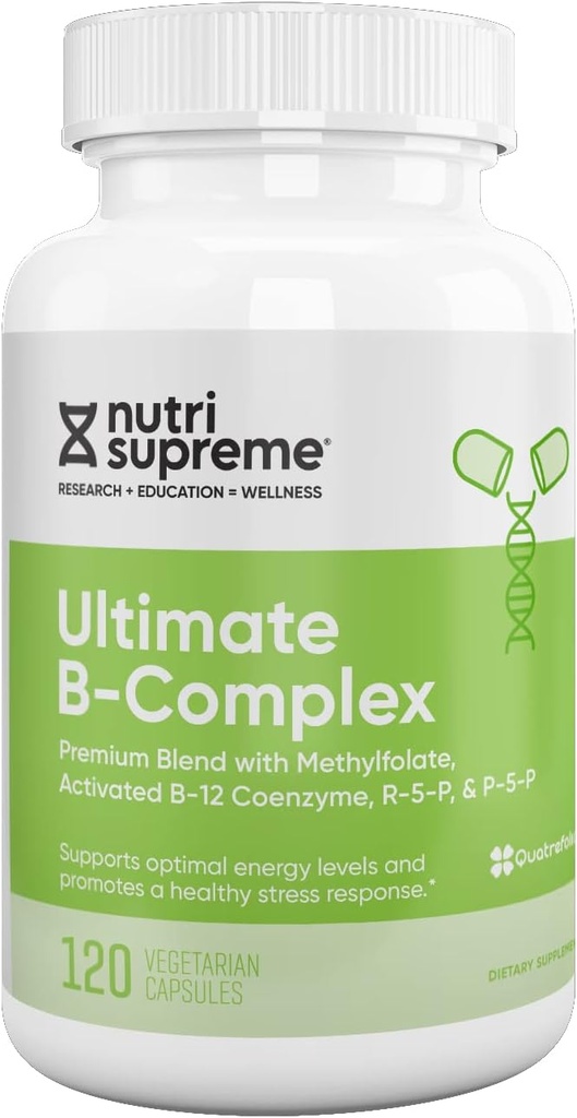 Ultimate B Complex, 120 Cápsulas Vegetarianas - Certificado Kosher