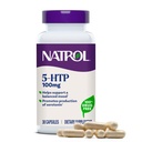 Natrol Mood + Stress 5-HTP 100 mg, Suplemento dietético para um humor equilibrado, Cápsulas para Adultos, 30 Cápsulas, Até um fornecimento de 30 dias
