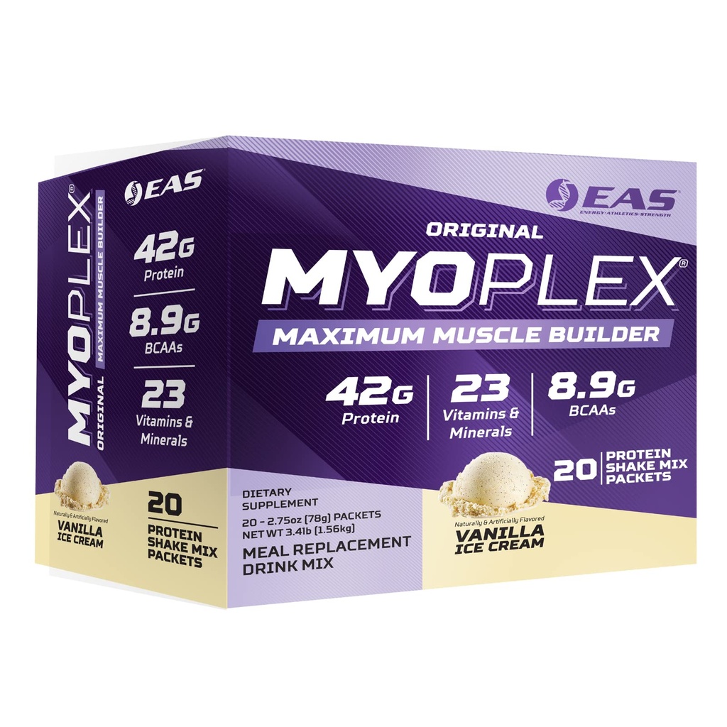 Ciências Experimentais e Aplicadas EAS Original Myoplex Maximum Muscle Builder □ Replacement Meal Protein Drink Mix □ Quality Protein Blend .