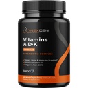 Alta Absorção ADK Suplemento Vitamina - Vegan Vitamina D3 K2 MK7 & A para o cálcio Regulação Plus Bone Heart Thyroid & Imune Support - Vitamina ADK com 5000UI D3 Não OGM e glúten livre (2 meses)