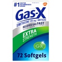 Alívio de gás extra de resistência Gas Softgels com Simethicone 125 mg para alívio de enchimento - 72 contagem
