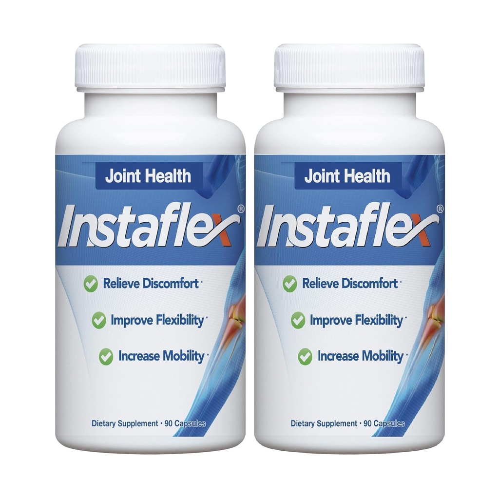 Suporte Conjunto Instaflex - Clinicamente estudado Mistura de Alivio Conjunto de Glucosamina, HSH, Willow Branco, Turmérica, Ginger, Cayenne, Ácido Hialurônico - 180 Cápsulas