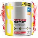 C4 Ripped Sport Pre Treino Punch de fruta em pó - NSF Certificado para Esporte + Zero Açúcar Pré-treino Suplemento de Energia para Homens e Mulheres - 135mg Cafeína + Perda de Peso - 30 Servings