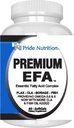 Pride Nutrition Premium EFA Omega 3-6-9 Suplemento para homens e mulheres 5 em 1 - EPA, DHA, GLA, ALA & CLA Ácidos Gordura Essencial com óleo de peixe - pílulas de Softgel