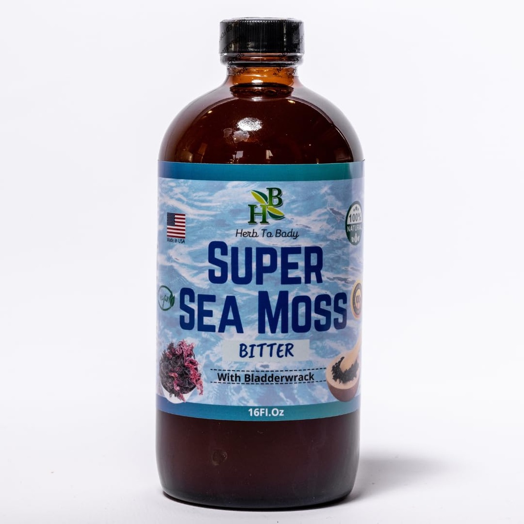 Herb para corpo super mar musgo amargo com Bladderwrack - 16 onças