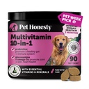 Suplemento de cão multivitamínico, condroitina de glucosamina para cães, probióticos, óleo de peixe Ômega, suplementos de cão e vitaminas, vitaminas para pele e revestimento Alergias, (Manteiga de amendoim 90 ct)