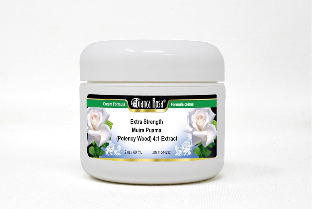Bianca Rosa Força Extra Muira Puama (Madeira de Potência) 4:1 Extrair Creme (2 onças, ZIN: 514232) - 3 Embalagem