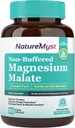 Malato de magnésio, Forma quelatada, Altamente absorvível, Não-buffered, Gentil no estômago, para adultos e crianças, Dose flexível, Produção de energia, Nervo & Função muscular, 90 Cápsulas Vegan