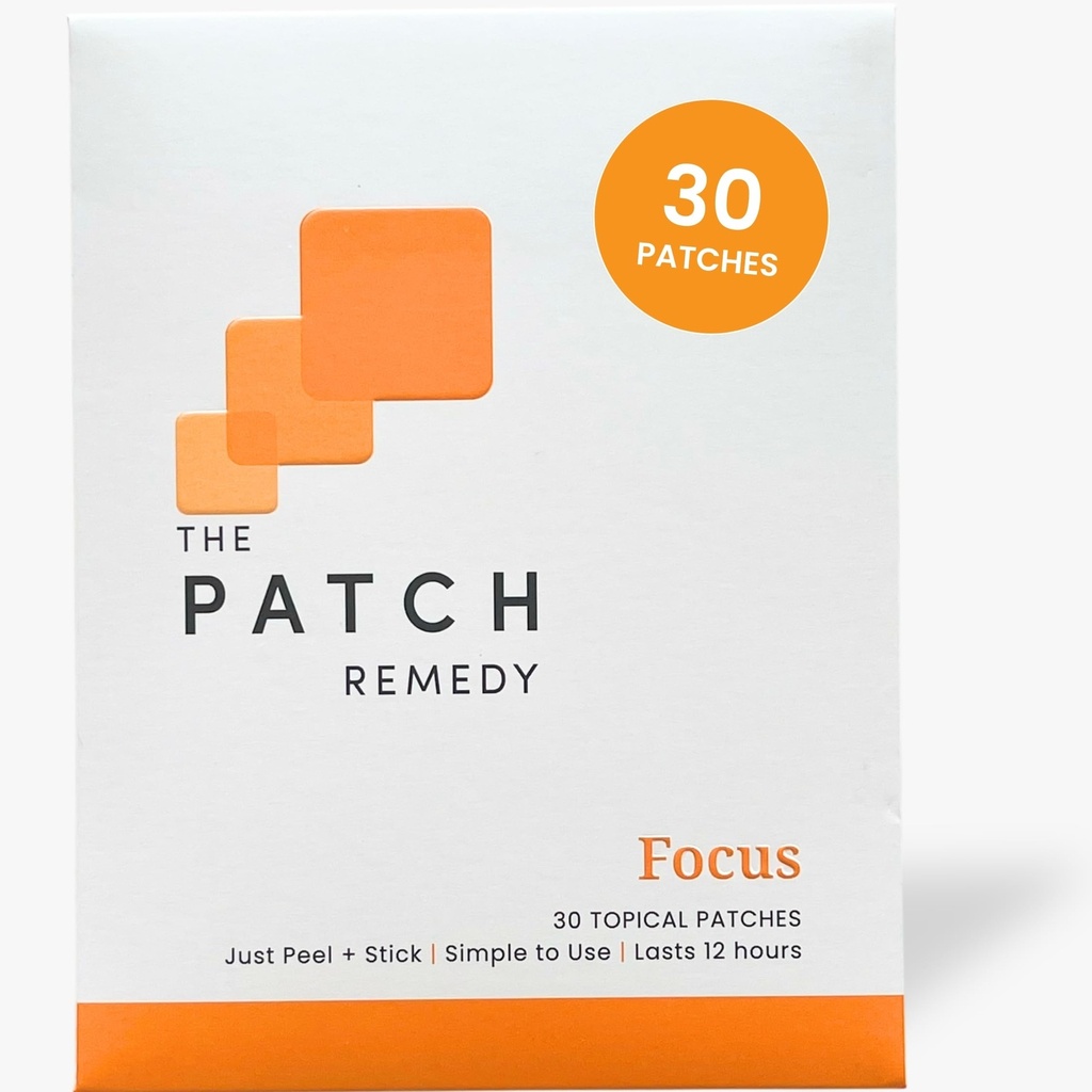 O Patch Remedy Focus Patch □ Ginkgo Biloba, Acetil-L-Carnitina, Bacopa, Magnésio L-Threonato, Chá Verde