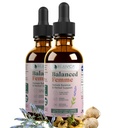 Rejuvica Health Balanced Femme - Suporte à Menopausa para Flashes Quentes e Equilíbrio Feminino - Entrega líquida para melhor absorção - Black Cohosh, Dong Quai, Vitex, Maca Root & More!