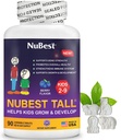 NuBest Tall Kids - Crianças Vitaminas e Crianças Vitaminas para Idade 2 a 9 - Apoiar a força óssea, Saúde geral e Imunidade - Formas de Animais - 90 comprimidos de Berry mastigáveis