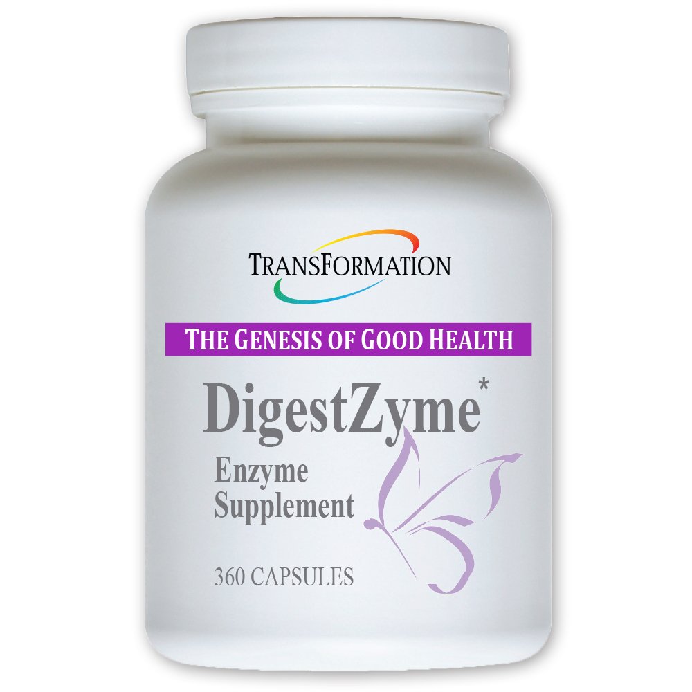 TRANSFORMAÇÃO A GÊNESE DE BOAS Enzimas de SAÚDE para Crianças - Natural DigestZyme Fórmula Suplemento para Saúde Overal, Absorção Nutriente, Digestão de Apoio Durante a Gravidez e Lactação, 360 Cápsulas