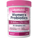 Novo ritmo Probióticos femininos, Prebióticos orgânicos, 70 bilhões UFC 10 Strains, Probióticos vaginais para a saúde urinária e digestiva, 30 cápsulas Vegan, Sem inchaço