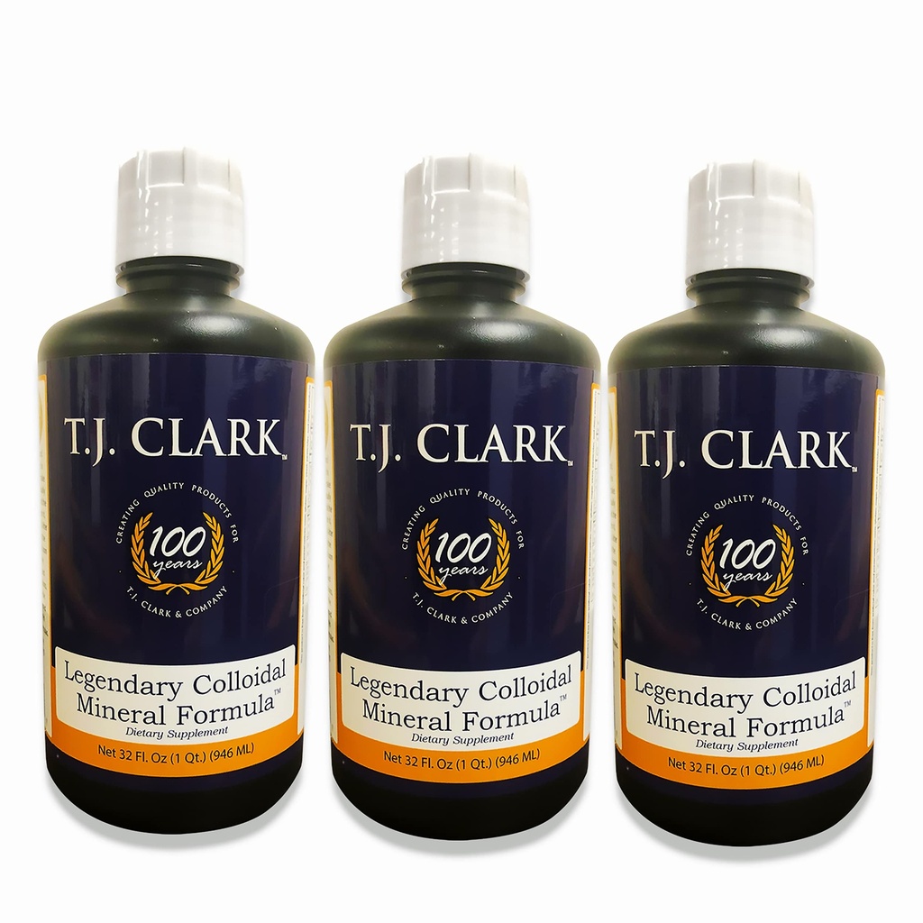 T.J. Clark Lendária Colloidal Mineral Fórmula 32 fl. oz. (3 Pack) por T.J. Clark