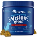 Zesty Paws Eye Supplement for Dogs - Vision Support with Antioxidants & Omega 3 Fatty Acids - 90 Mastigações