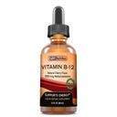 Vitamina B12 gotas líquidas sublinguais - Metilcobalamina, VIT B 12 Suporta energia, Max Absorção, 3000mcg por serviço, 60 Servings, Não-GMO, Vegan Friendly, Fabricado nos EUA