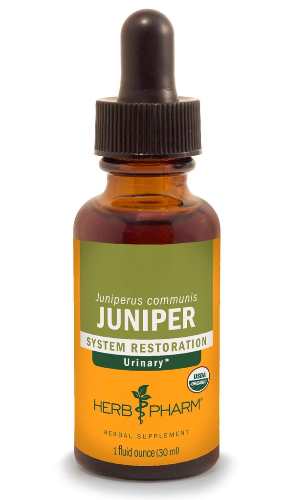 Herb Pharm certificado extrato líquido orgânico para sistema urinário Suporte Juniper 1 Fl Oz