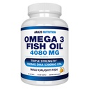 Arazo Nutrition Wild Caught Omega 3 Fish Oil – 90 Gels macios – 4.080mg High EPA 1200mg DHA 900mg Limão sabor arrotos Softgels