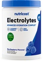 Nutricost Electrolyte Complex Powder (60 Servings, Blue Raspberry) - Hydration Supplement Drink Mix com vitaminas e minerais