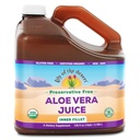Lily of the Desert Aloe Vera Juice - Orgânico, Preservativo-livre filé interno Aloe Vera Beber com Enzimas Digestivas Naturais para Gut Saúde, Estômago alívio, Bem-estar, Pele brilhante, 128 Fl Oz