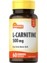 Sundance L-Carnitina Tartrato Suplemento 500mg .. 60 Cápsulas . Form Aminoácido ..