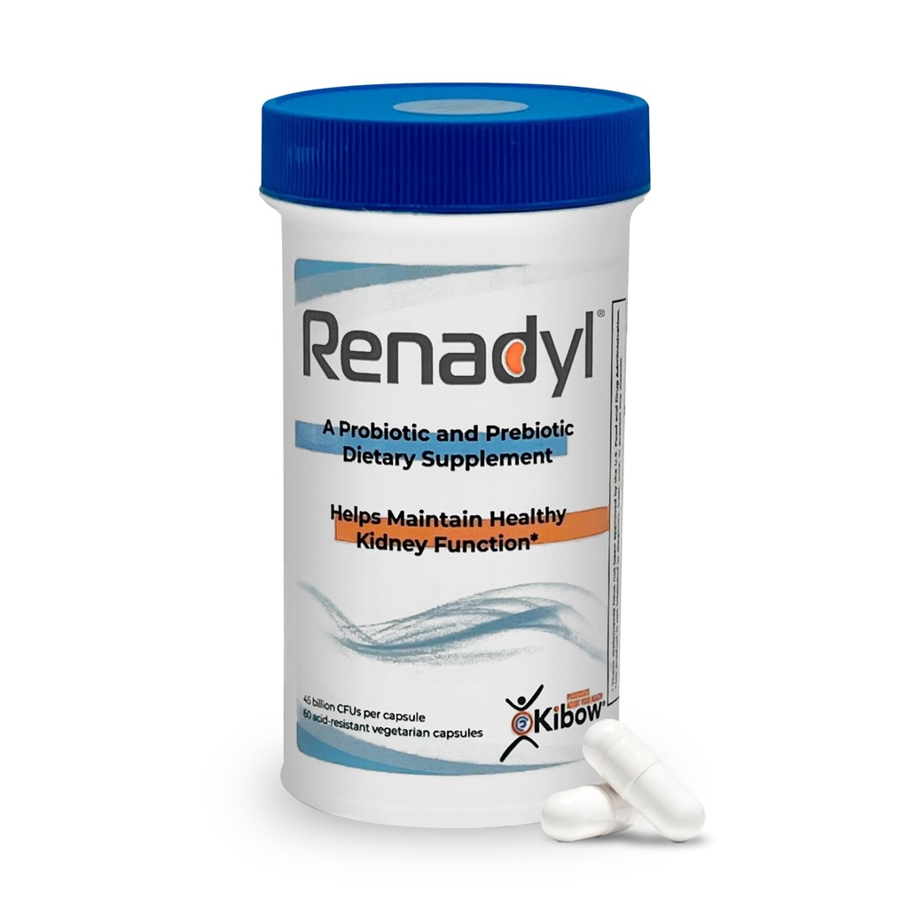 Renadyl Rim Probiotic Supplement (Urea, Creatinine, & Uric Acid Supply) 45 bilhões de UFCs Testados Clinicamente, Não-GMO, & Made in USA, 60 cápsulas (1 garrafa, 1 mês de fornecimento)