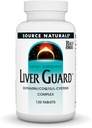 Source Naturals Liver Guard, com Silymarin, CoQ10, L-Cysteine Complex, para função hepática saudável* - 120 Comprimidos