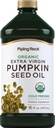 Piping Rock Pumpkin Seed Oil Orgânico Frio Pressionado □ 16 Fl Oz
