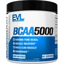 Evluition EVL BCAAs Aminoácidos Pó - BCAA pó pós treino Recuperação Drink and Stim Free pré treino Energia Drink Pó - 5g Branched Chain Aminoácidos Suplemento para homens - Pó sem sabor