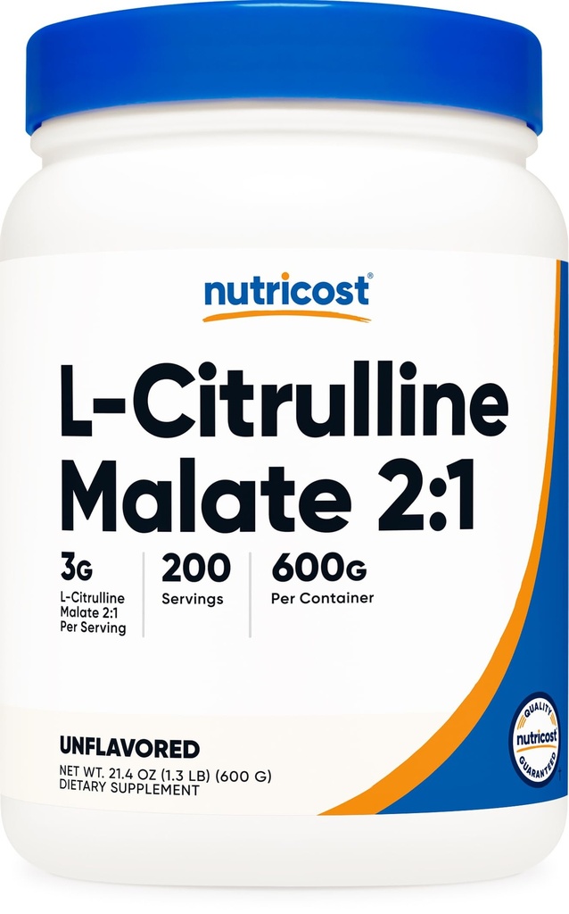 Malato de nutricosto L-citrulina (2:1) Pó (600 gramas)