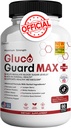 Gluco Guard Max Daily Wellness Support Supplement with Vitaminas, Minerals, and Herbs – Chromium, Magnesium, Banaba, Bitter Melon, and Zinc – Non-GMO, Gluten-Free – 60 Cápsulas