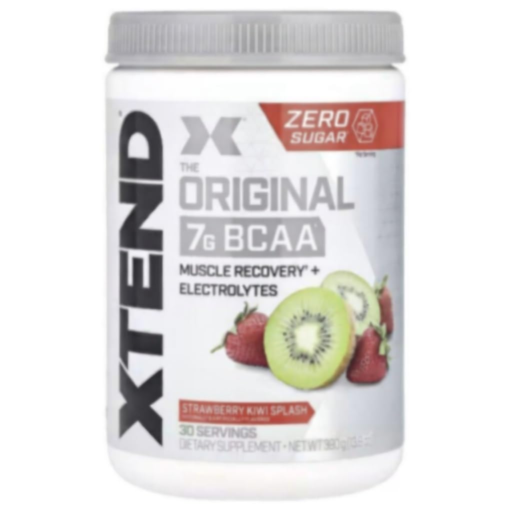 Scivation Xtend BCAA Pó, Aminoácidos de cadeia ramificada, BCAAs, Morangueiro Kiwi, 30 Servings