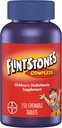 Vitaminas para crianças mastigáveis Flintstones, multivitamínico completo para crianças e crianças com ferro, cálcio, vitamina C, vitamina D & more, 150ct