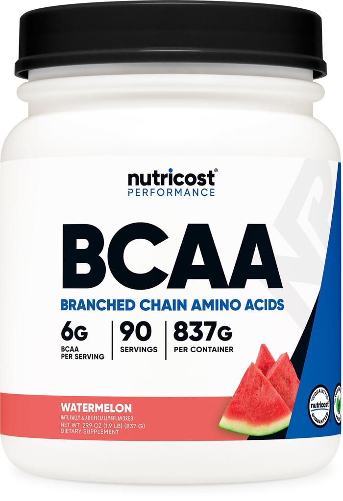 Nutricost BCAA Pó (Melancia, 90 Serv) - Razão ideal 2:1:1:1