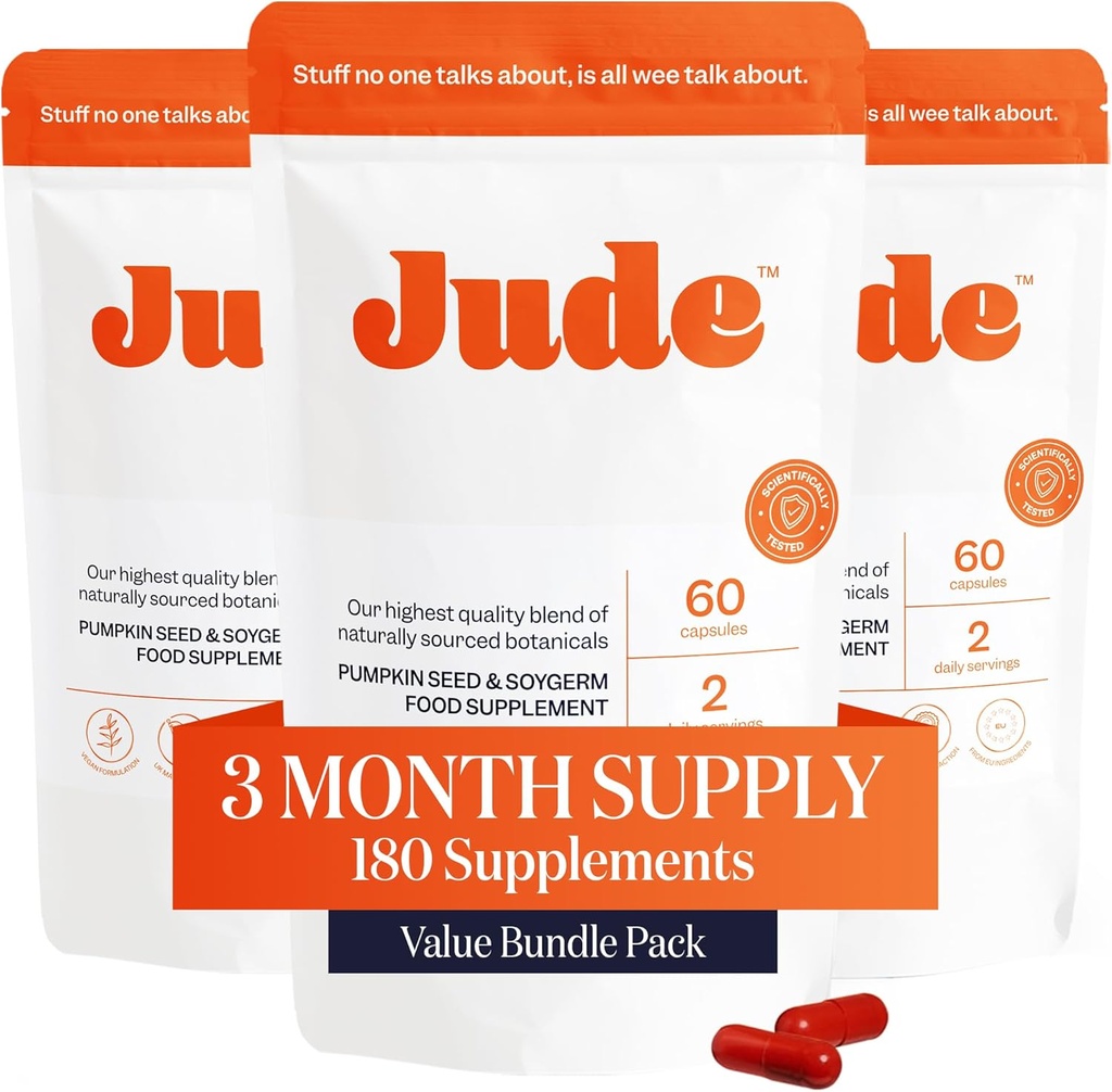 Jude Bladder Control Tablets, Suplemento diário, reduzir vazamentos, aliviar necessidade de ir Urgência, melhorar o sono, comprimidos de bexiga hiperativa, 180 cápsulas