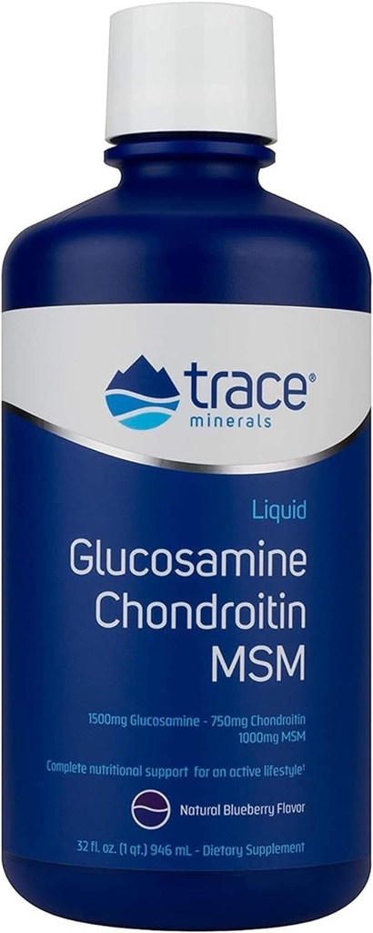 Trace Minerals Líquido Glucosamina Condroitin HSH □ Suplemento dietético completo para estilo de vida ativo □ Suporta articulações, Cartilagem e Mobilidade
