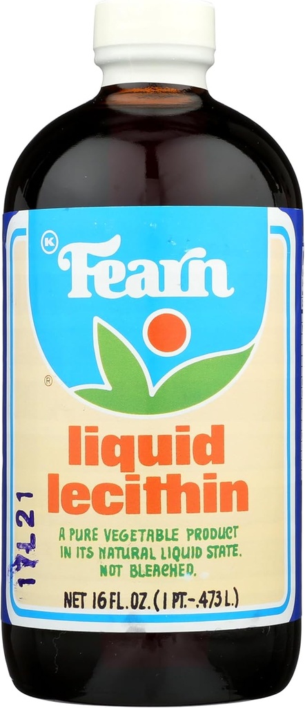 Lecitina Líquida Fearn, Kosher, 16 Onças Fluidas (Pacote de 1)