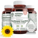 Natural Nutra girassol Lecithin 2000 mg Suplemento, Suporta Mães Amamenta com Plugged Milk Duct alívio, fígado e aumento da saúde do cérebro, livre de soja, não-GMO, sem glúten, 120 Softge