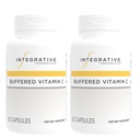 Terapêutica Integrativa Buffered Vitamina C - Suplemento de suporte antioxidante para pele saudável e tecidos conectivos* - Vegan & Gluten-Free - 60 Cápsulas (2 Embalagem)