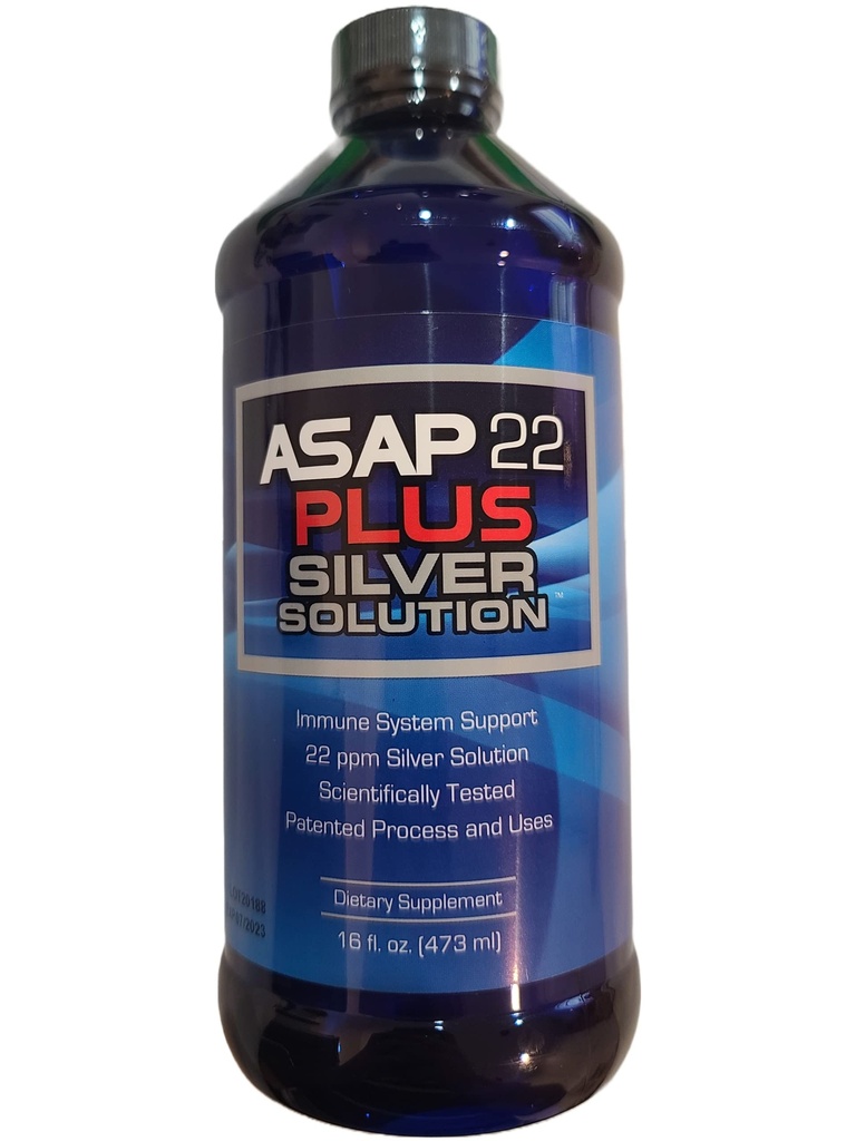 American Biotech Labs - ASAP 22 Plus Silver Solution - Suporte ao sistema imunológico, 22 ppm Silver Solution Suplemento dietético - (16 onças)